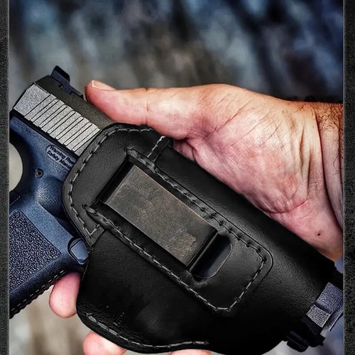 Tactical iwb leather belt gun - tactical,