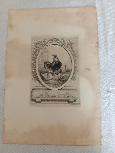 Ancienne gravure eau forte - ancienne,