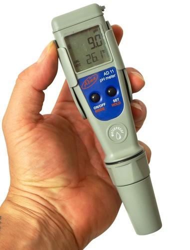 Mètre électrique avec - ph-mètre,