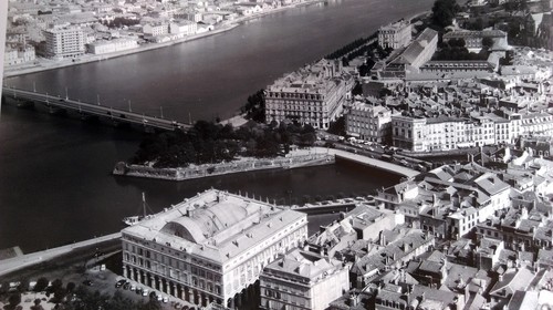 Ancienne photo aérienne - ancienne,