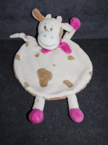 Peluche doudou plat vache - 🍀peluche,