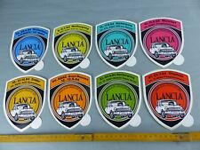 Lot of 8 stickers stickers LANCIA A 112 ABARTH CUP 1984 stickers vintage c1