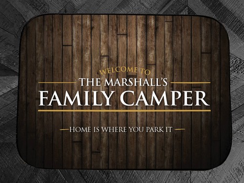 Personnalisé camping car mat - personnalisé, camping-car