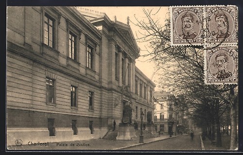 Cpa charleroi palais de - palais,