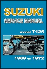 SUZUKI Workshop Manual T125 & T125-II Wolf Stinger 1969 1970 1971 & 1972 Service