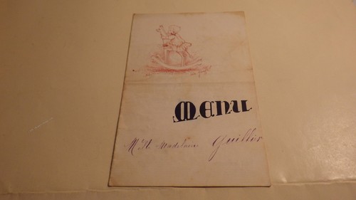 1891 menu avec dessin - avec,