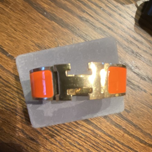 Hermès clic bracelet orange - hermÈs, h