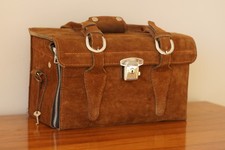 Sacoche photo en daim -