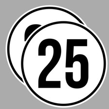 2 STICKERS VITESSE LIMITE