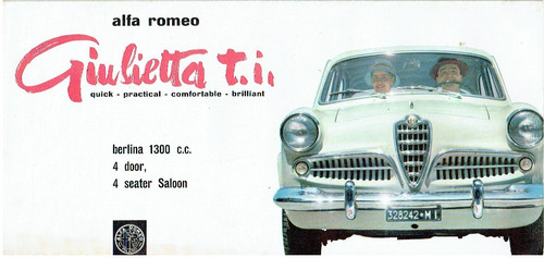 Alfa romeo giulietta type - ti, (type