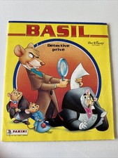 1986 Panini Basil Private Detective Disney Album - Vintage 80s