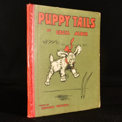 1912 puppy tails cecil aldin - puppy,