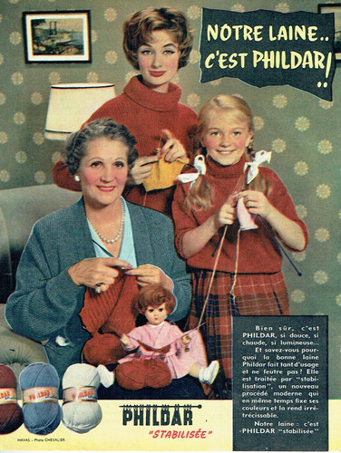 Advertising 1957 phildar - advertising,
