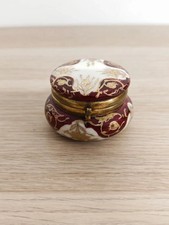 Boite à pilules /pilulier en porcelaine émaillé