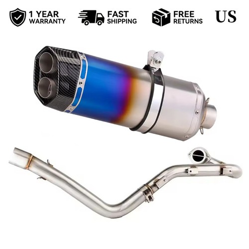 Full system blue exhaust - system,