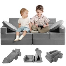 VEVOR Canapé Enfants Sofa Modulaire 15 Pièces Géométriques Éponge Haute Densité