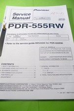Manuel De Service Pour PIONEER PDR-555 RW, ORIGINAL