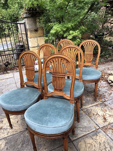 Six chaises style - six, louis