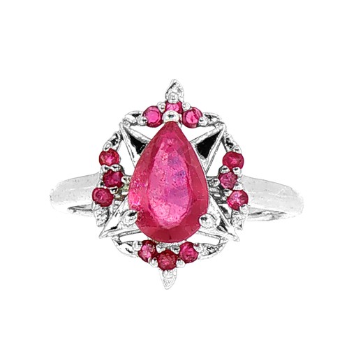 Bague poires argent - bague, en