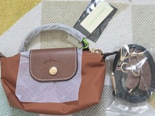 Sac Mini Longchamp Neuf Marron, Avec Bandoulière Femme