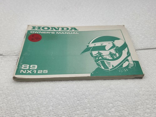 1989 honda nx125 owner - nx125, owner's