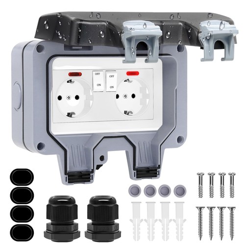 Prise exterieure etanche ip66 - etanche,