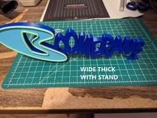 Boomerang TV logo 3D printed art display shelf wall stand Cartoon Network