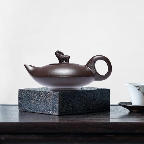 Théière argile violette - théière, en