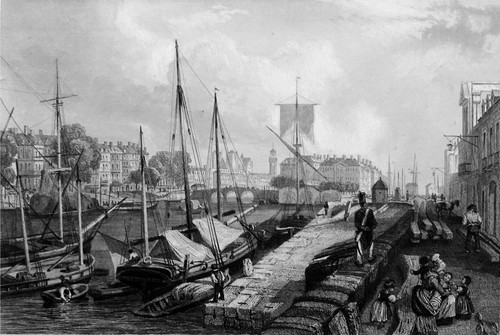 Les quais nantes vus de - les,