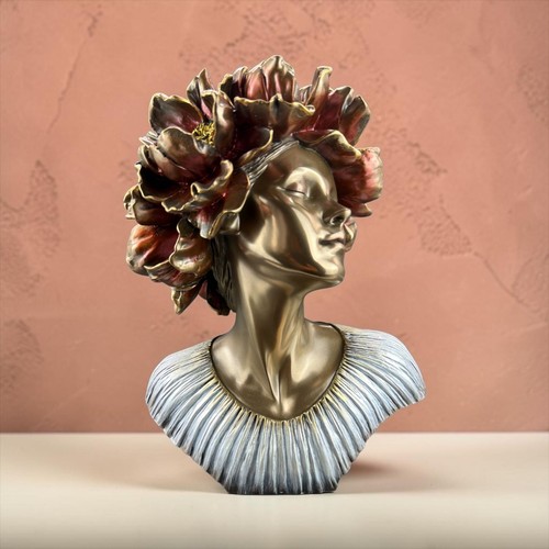 Buste sculpté femme aux - buste,