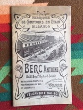 French billard table catalog and accessories. Paris 1890s-1910s Pool- furniture-