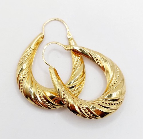 Créoles xxl vintage 18k - xxl, or