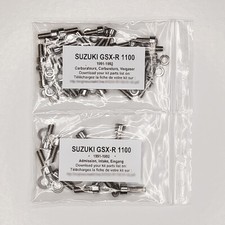 SUZUKI GSX-R 1100 M N 1991-1992 Kit n°1 vis BTR inox carburateur GSXR GSXR1100