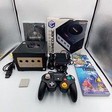 Nintendo GameCube Console Black  Dol-001 With Controller 2 Games Japanese Tested