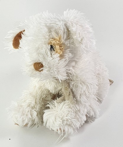 Peluche doudou chien blanc - doudou,
