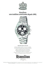 1990 Advertising 0323 Advertising Watch Hamilton Sport Chrono Since 1892