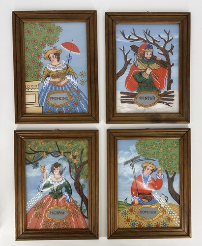 Suite peintures sous verre - 4,