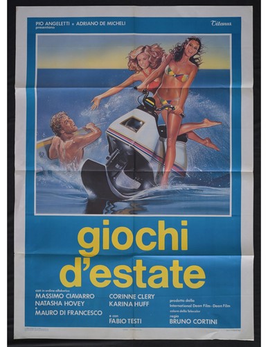 Manifesto giochi estate - manifesto, d'estate
