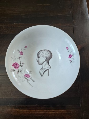 Upcycled floral medical head - floral,