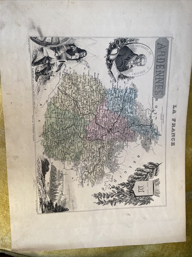 Carte ancienne france les - france, /