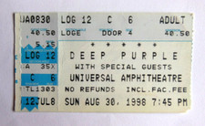 DEEP PURPLE 1998 TICKET   CONCERT TICKET LOS ANGELES 1998