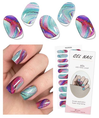 Glitter stickers ongles gel - stickers,