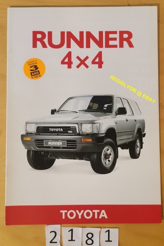 Toyota runner 4x4 prospectus - runner,