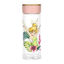 ✨ Disney Fairy Glass Bell Water Bottle - Screw Lid - Tinker Bell ✨