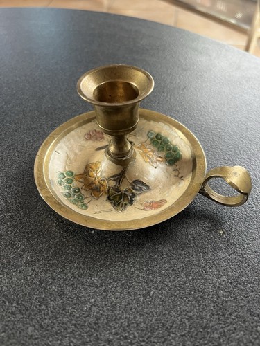 Ancien bougeoir main en - ancien,