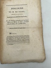 Discours - M. de Serre - 1819