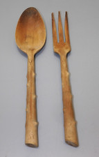 -ANCIEN COUVERT à SALADE BOIS