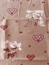 Tissu Jacquard motif Montagne