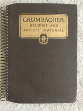 GRUMBACHER Brushes And Artists' Material 1933 Spiral Bound Catalog