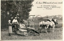 POSTCARD / VAUCLUSE / M. CHAUDON FRANCOIS AGRICULTURAL MACHINERY IN MONTFAVET